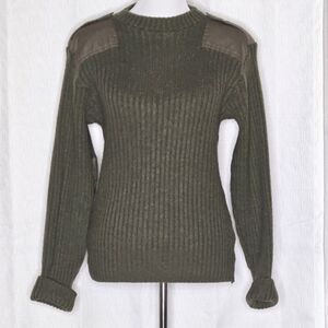 TW Kempton 1983 Drab Green Woolly Pully British Commando Military Wool Sweater